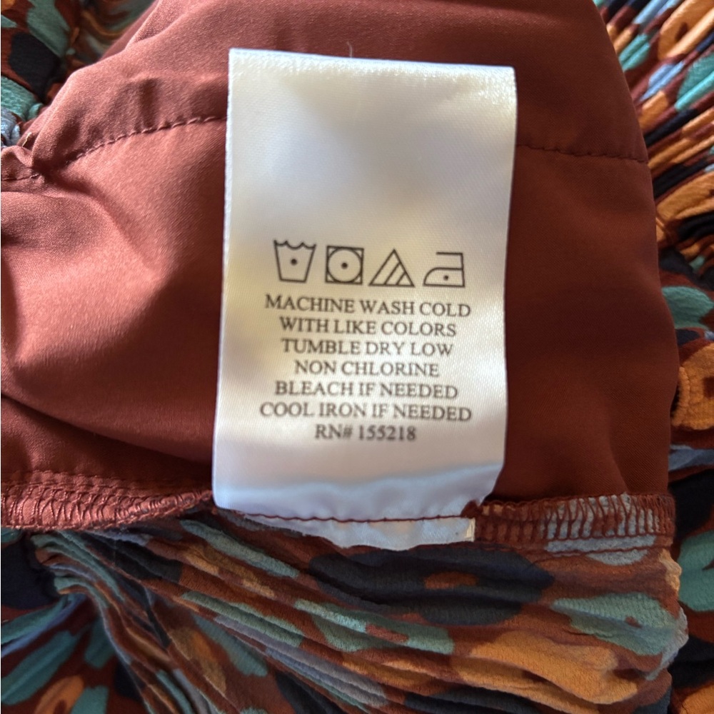 NWT Wildfang The Empower Plisse Wide leg pleated drawstring pant - Picture 5 of 6